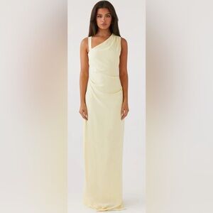 Peppermayo Daffodil Charm Linen Maxi Dress NWT